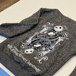 Disney Parks Nightmare Before Christmas Kids Black and White Hoodie L